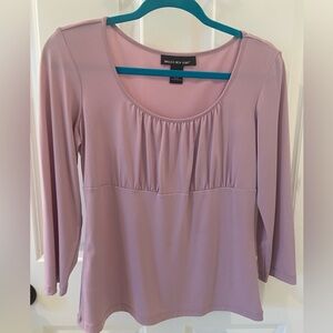 Women’s Lavender Long Sleeve Briggs New York Top/Blouse Size S (EUC)